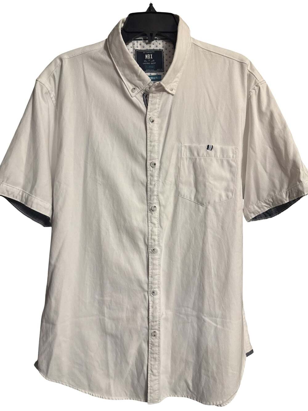 My Favorite MBX Oxford Shirt Short Sleeve Button Down, Men's Size XL